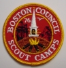 1976 Boston Council Scout Camps