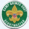 2007 Camp Grimes - Scoutmaster Merit badge
