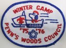1975-76 Penn's Woods Council Camp - Winter