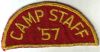 1957 Camp Staff